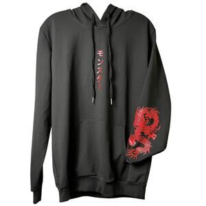 Dragon Hoodie Red & Black Shein  M‎ (2701)